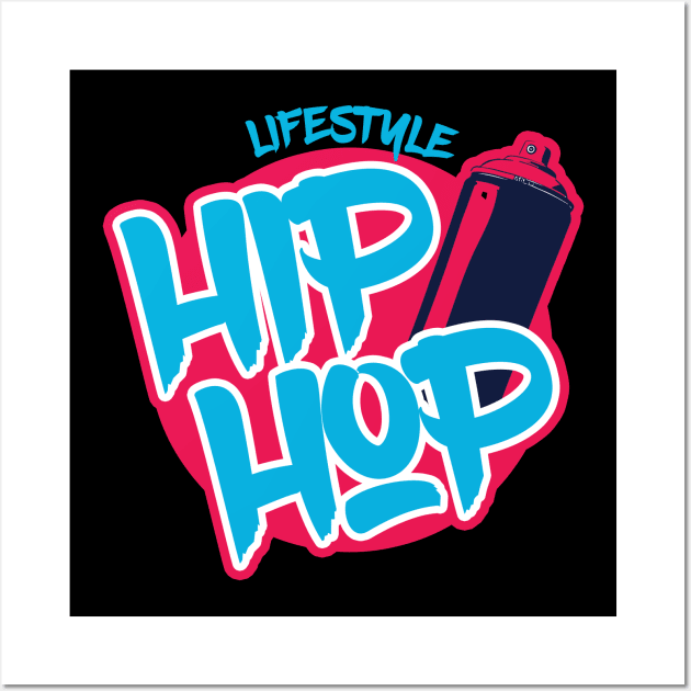 Hip-hop lifestyle rap rapper old school hip hop Wall Art by OfCA Design